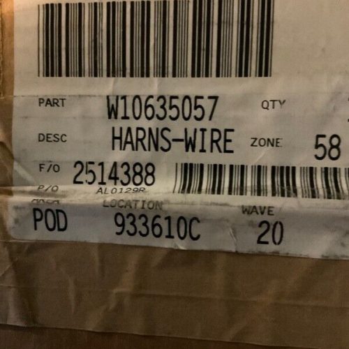 WHIRLPOOL HARNS-WIRE PART # W10635057