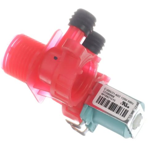 Whirlpool W11168743 Solenoid Valve, Hot Water, 120 Volt, 60HZ, Washing Machine