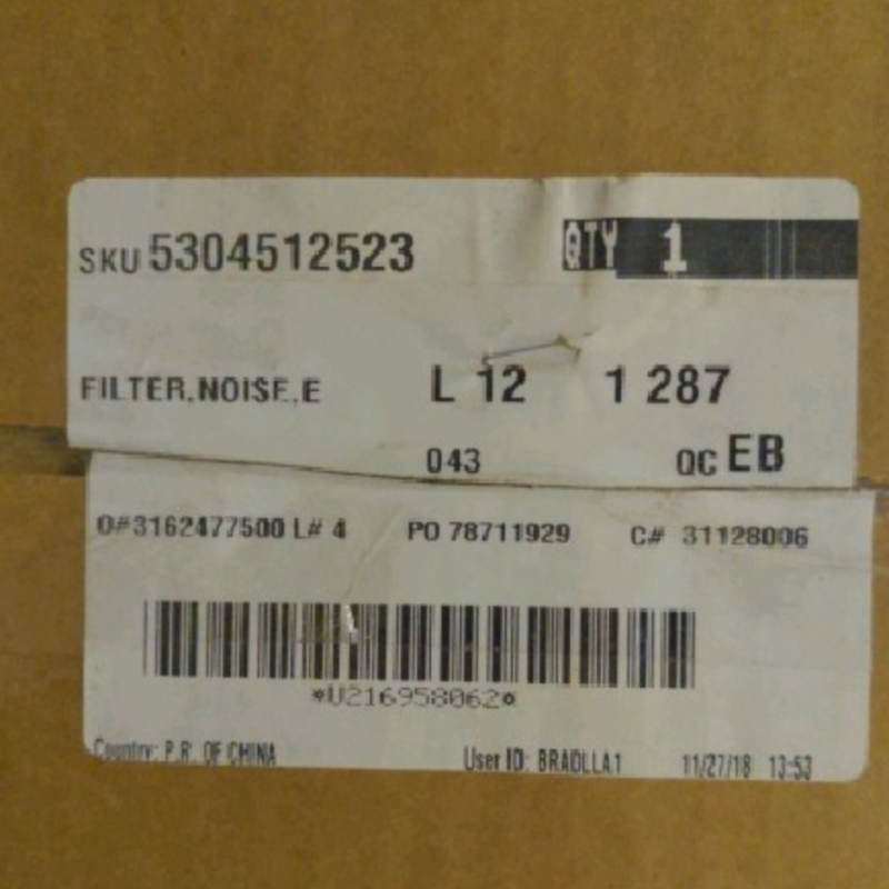 5304512523 OEM Frigidaire Microwave Noise Filter New OEM