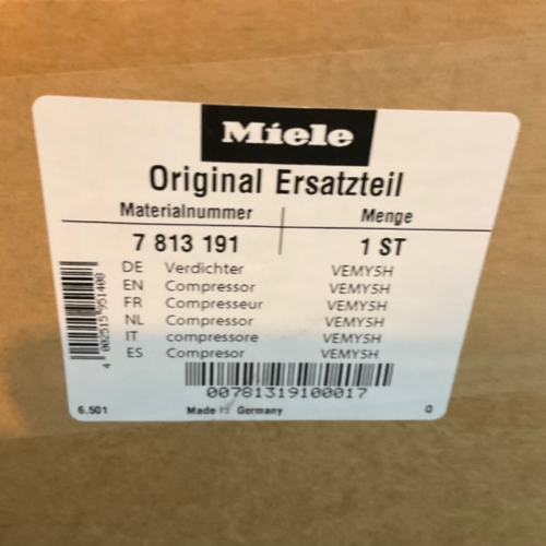 New Genuine OEM Miele Compressor 7813191 (7 813 191)