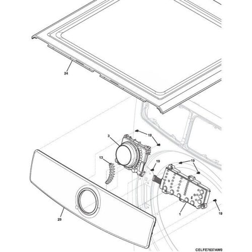 New Genuine OEM 5304529821 Frigidaire/Electrolux Knob Assembly
