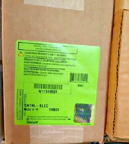 New Genuine OEM Whirlpool CNTRL-ELEC W11549931