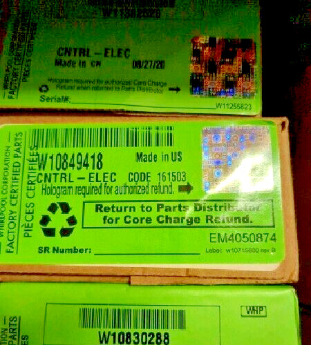 New Genuine OEM Whirlpool W10849418 CNTRL-ELEC