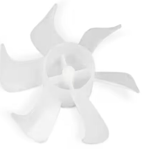 Whirlpool WP2163777 Fan Blade, Evaporator, 6 Fin, White Plastic, Refrigerator