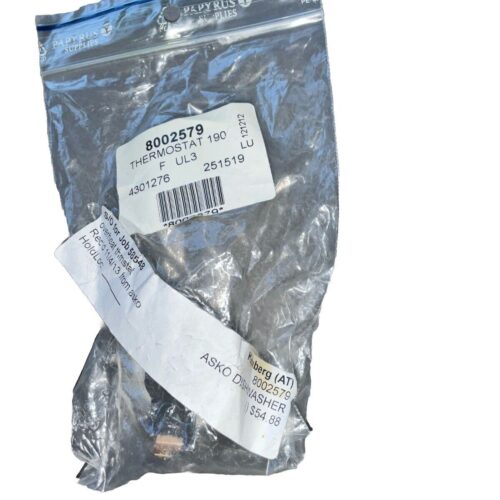 New OEM Asko 8002579 Dishwasher High Limit Thermostat