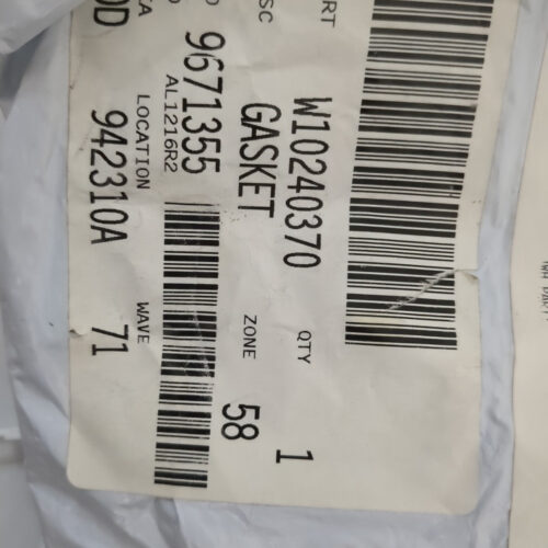 Whirlpool W10240370 Refrigerator Evaporator Cover Gasket Genuine OEM part