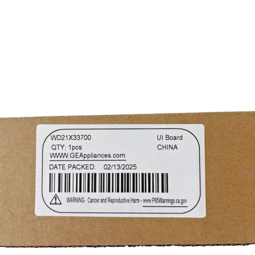 New Genuine OEM WD21X33700 GE Dishwasher User Control Board
